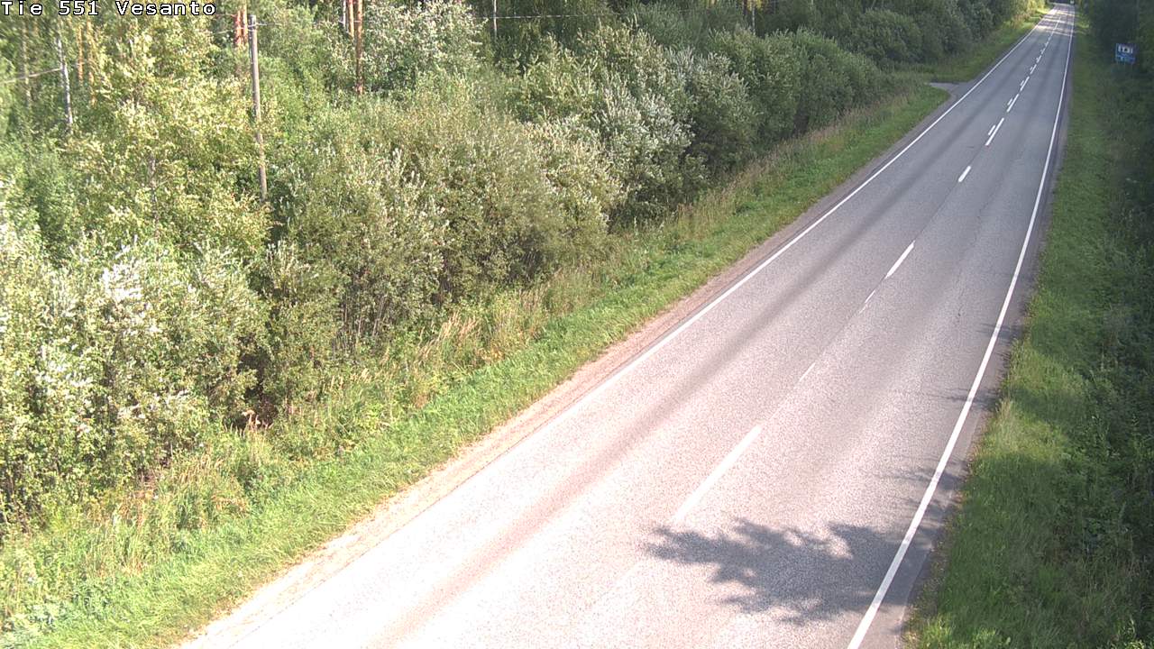 Weather Camera Image Road 551 Vesanto Löttökorpi, Vesanto, Pohjois-Savo