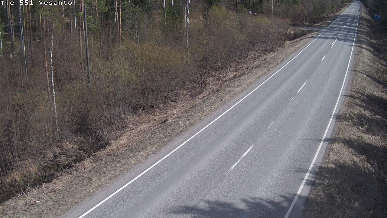 Weather Camera Image Väg 551 Vesanto Löttökorpi, Vesanto, Pohjois-Savo