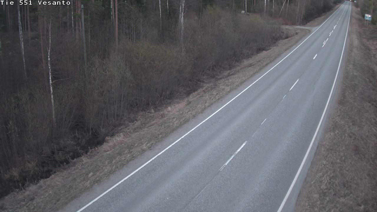Weather Camera Image Väg 551 Vesanto Löttökorpi, Vesanto, Pohjois-Savo