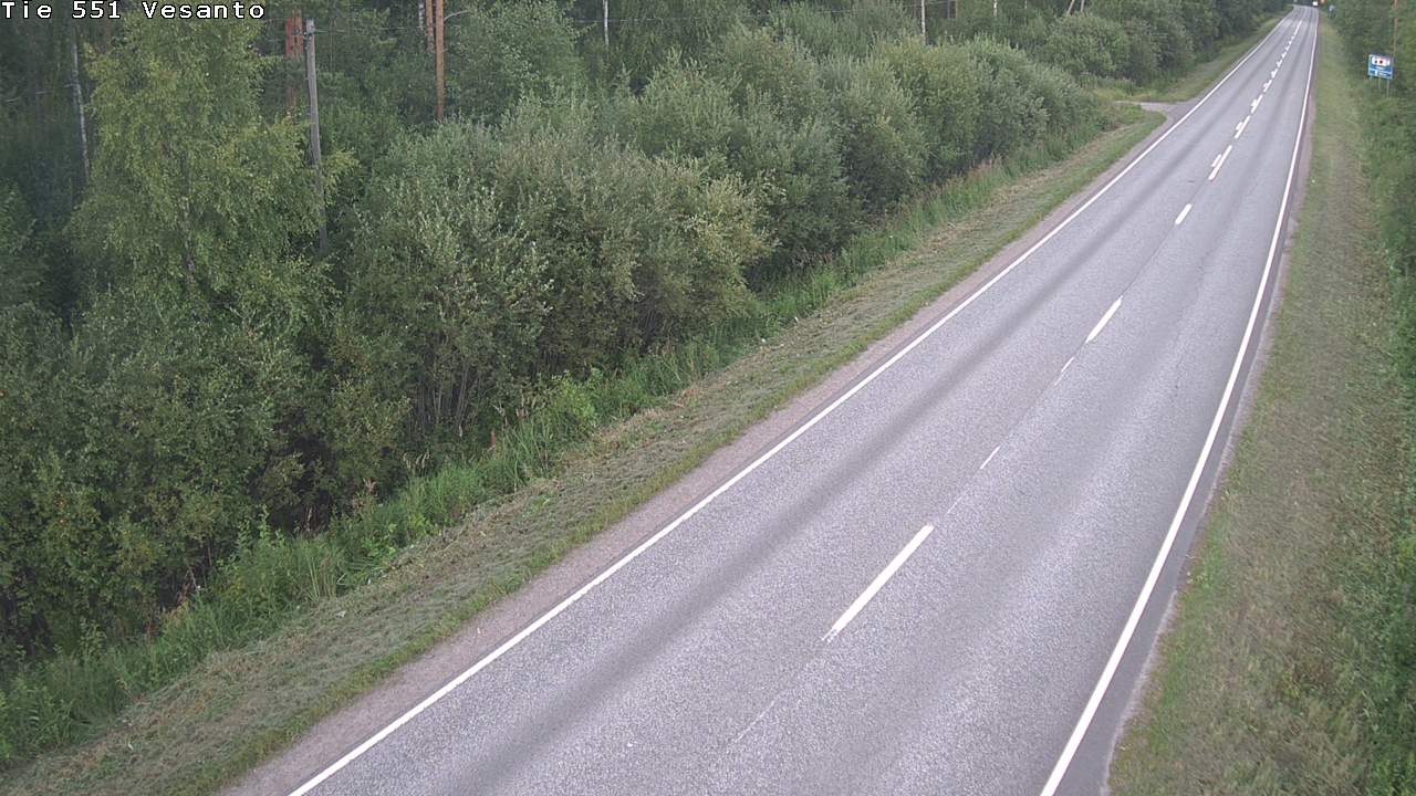 Weather Camera Image Road 551 Vesanto Löttökorpi, Vesanto, Pohjois-Savo