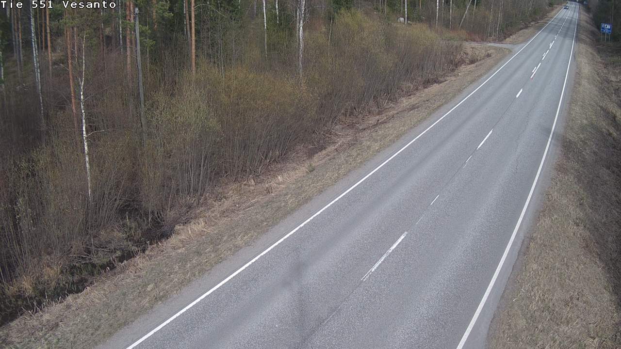 Weather Camera Image Väg 551 Vesanto Löttökorpi, Vesanto, Pohjois-Savo