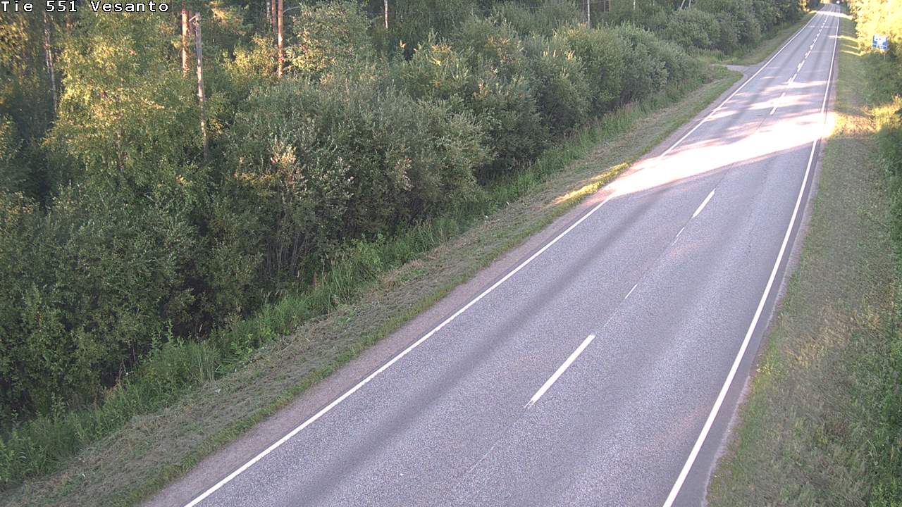 Weather Camera Image Road 551 Vesanto Löttökorpi, Vesanto, Pohjois-Savo