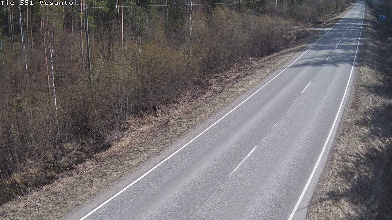 Weather Camera Image Väg 551 Vesanto Löttökorpi, Vesanto, Pohjois-Savo