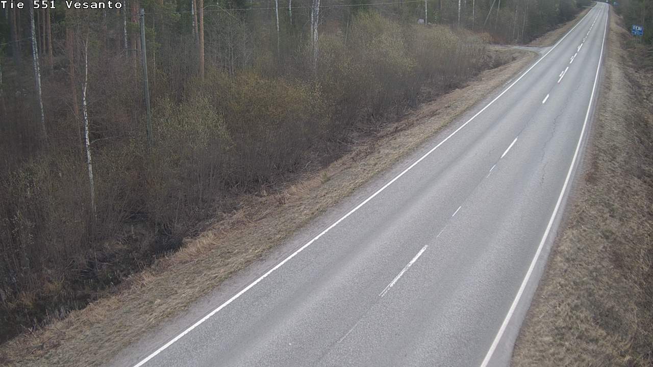 Weather Camera Image Road 551 Vesanto Löttökorpi, Vesanto, Pohjois-Savo