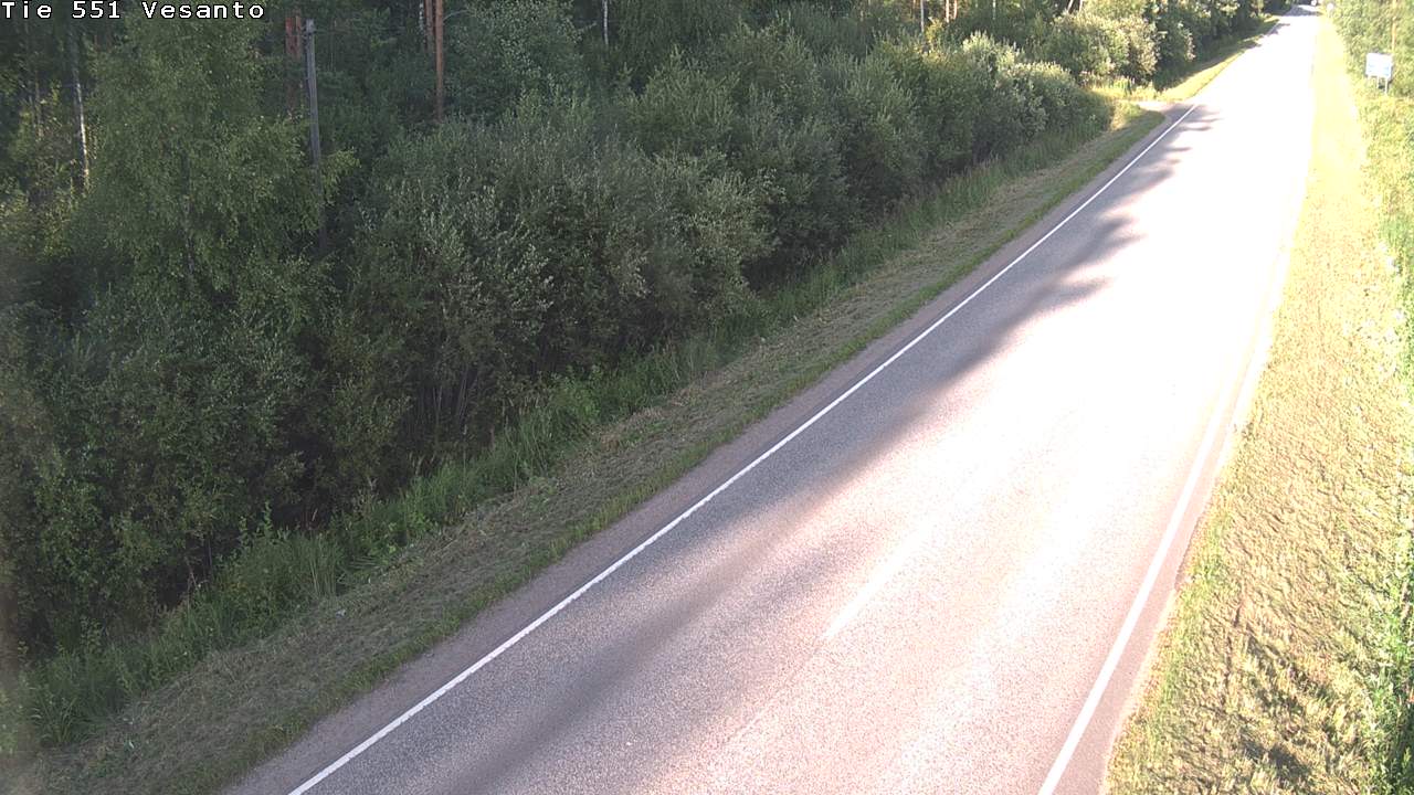Weather Camera Image Road 551 Vesanto Löttökorpi, Vesanto, Pohjois-Savo