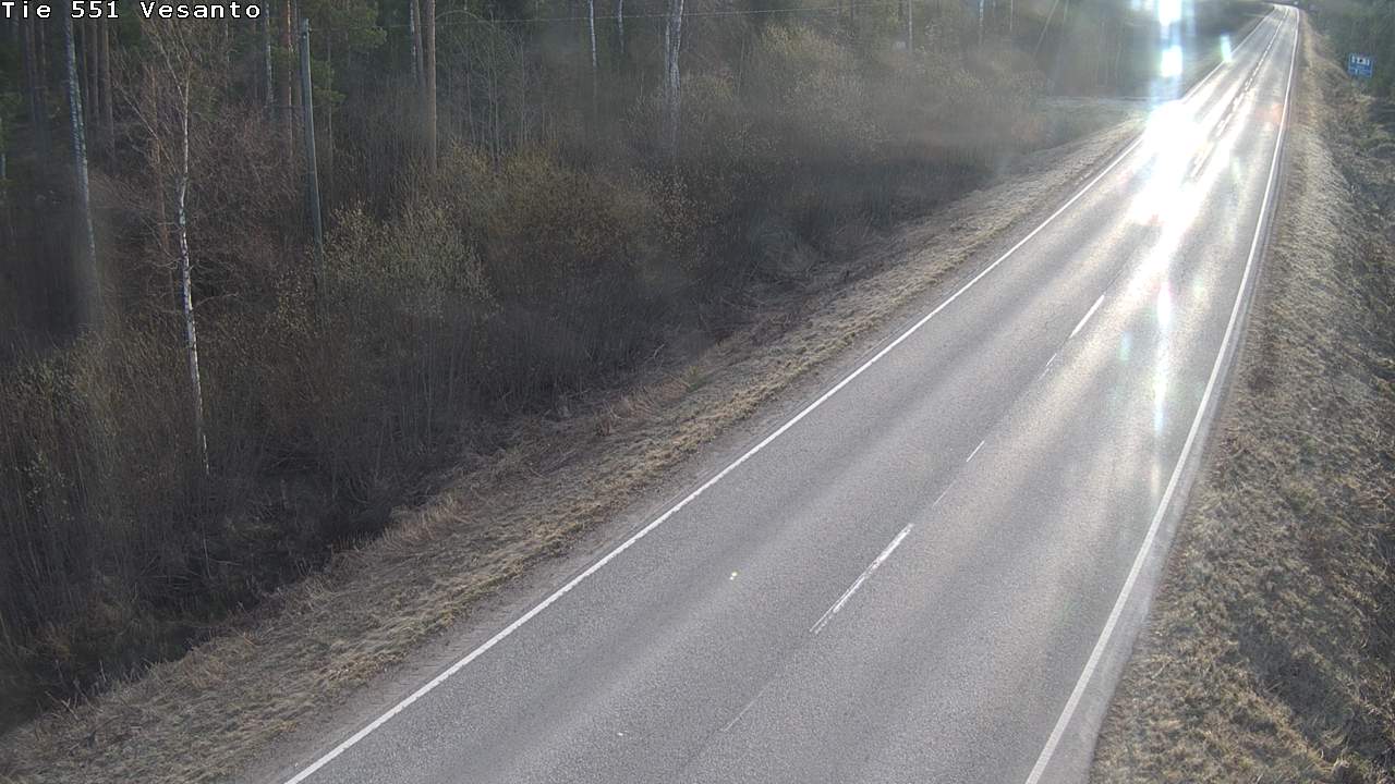 Weather Camera Image Väg 551 Vesanto Löttökorpi, Vesanto, Pohjois-Savo