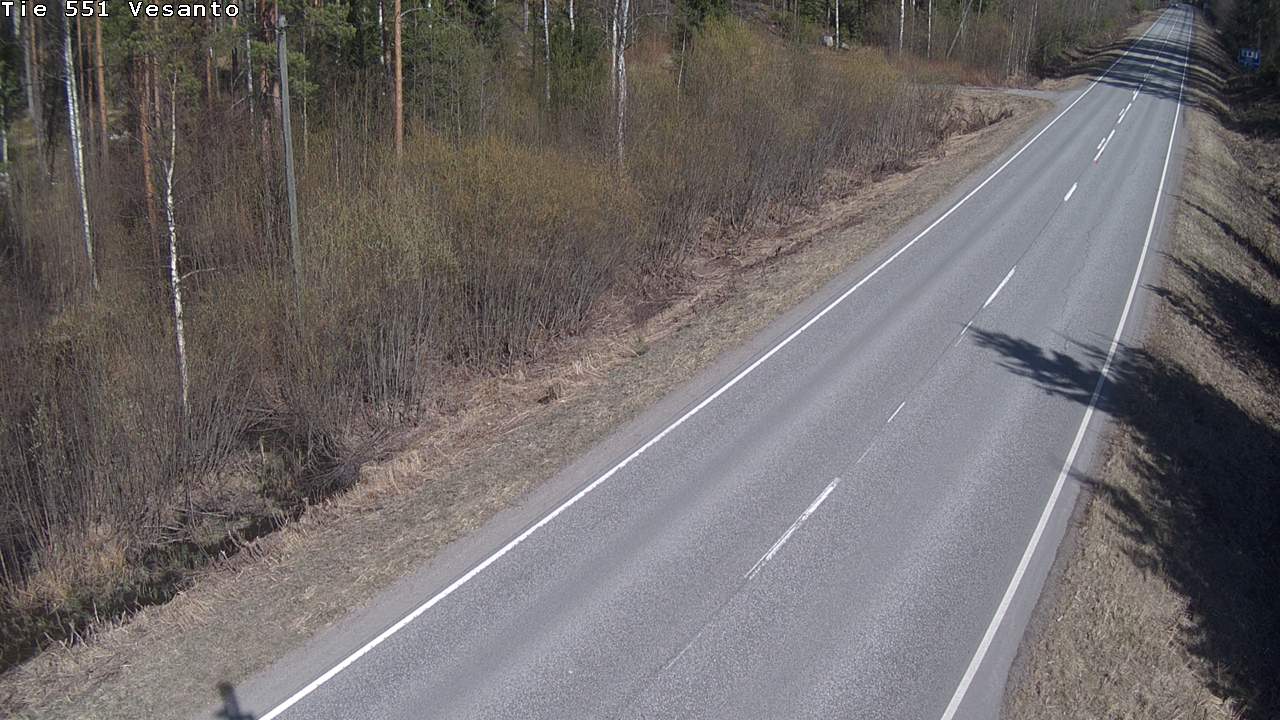 Weather Camera Image Väg 551 Vesanto Löttökorpi, Vesanto, Pohjois-Savo