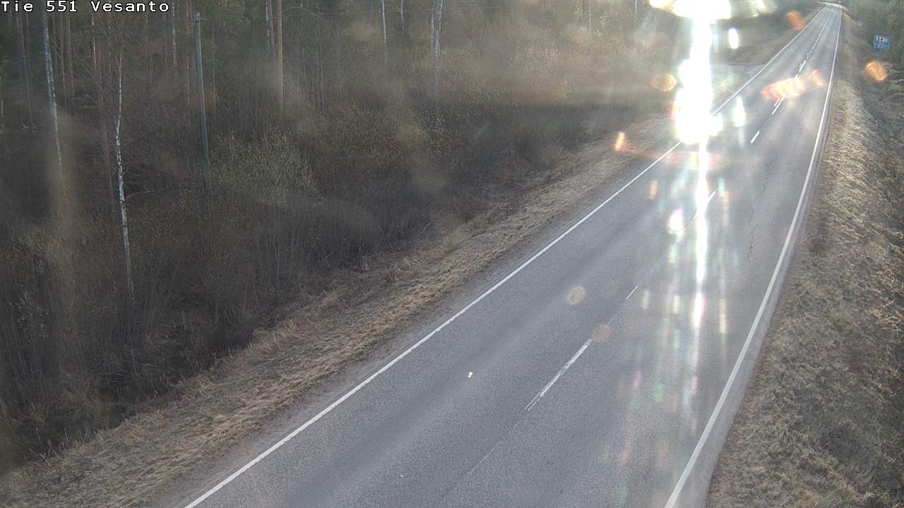 Weather Camera Image Väg 551 Vesanto Löttökorpi, Vesanto, Pohjois-Savo