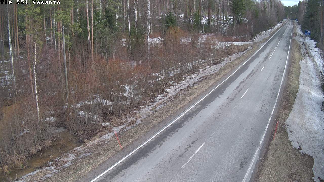 Weather Camera Image Road 551 Vesanto Löttökorpi, Vesanto, Pohjois-Savo