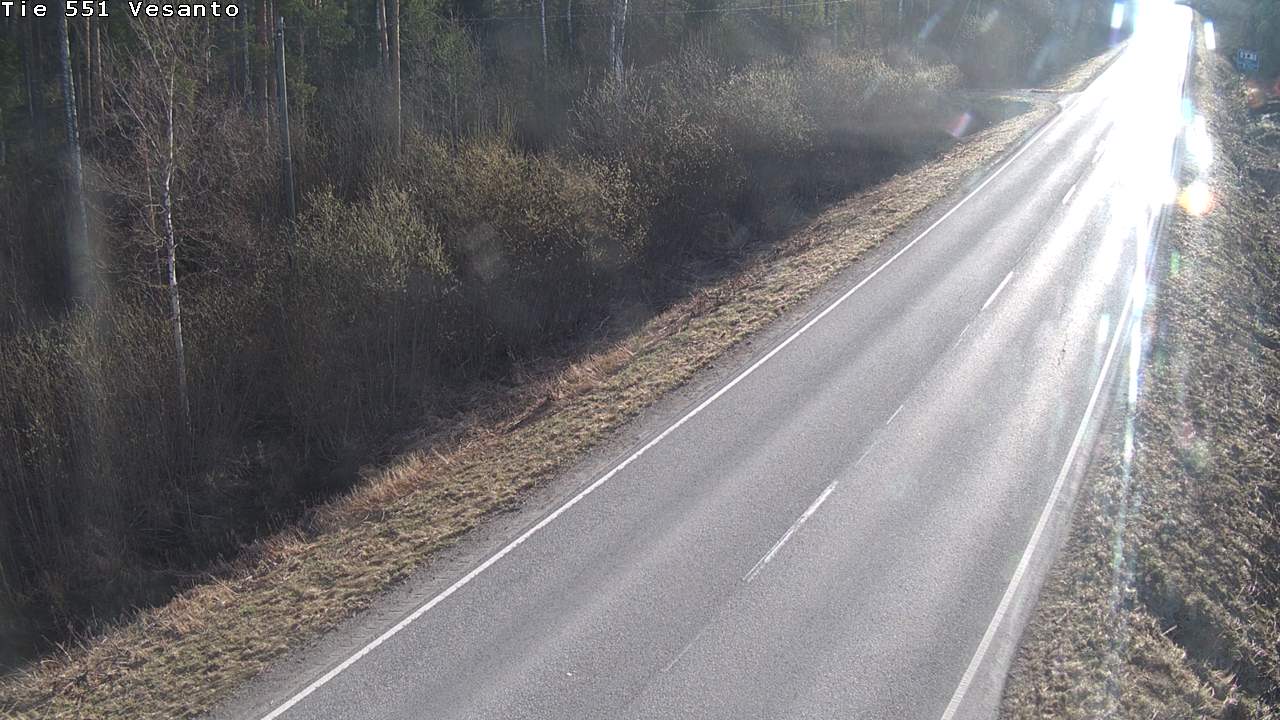 Weather Camera Image Väg 551 Vesanto Löttökorpi, Vesanto, Pohjois-Savo