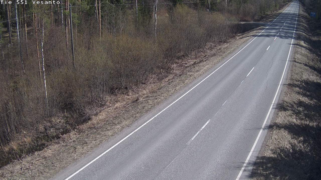 Weather Camera Image Väg 551 Vesanto Löttökorpi, Vesanto, Pohjois-Savo
