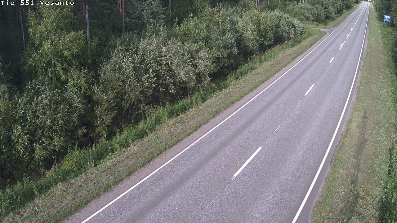 Weather Camera Image Road 551 Vesanto Löttökorpi, Vesanto, Pohjois-Savo