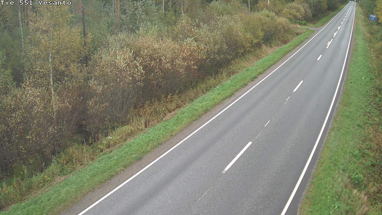 Weather Camera Image Road 551 Vesanto Löttökorpi, Vesanto, Pohjois-Savo
