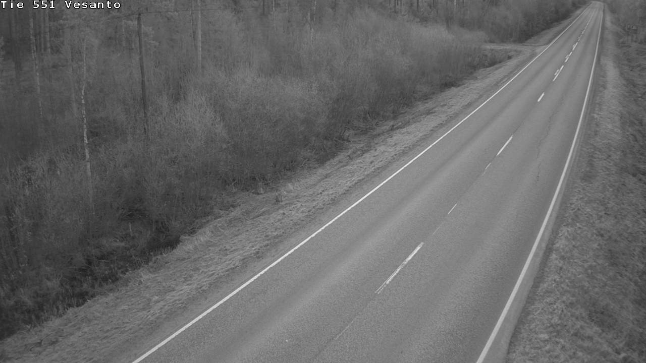 Weather Camera Image Road 551 Vesanto Löttökorpi, Vesanto, Pohjois-Savo
