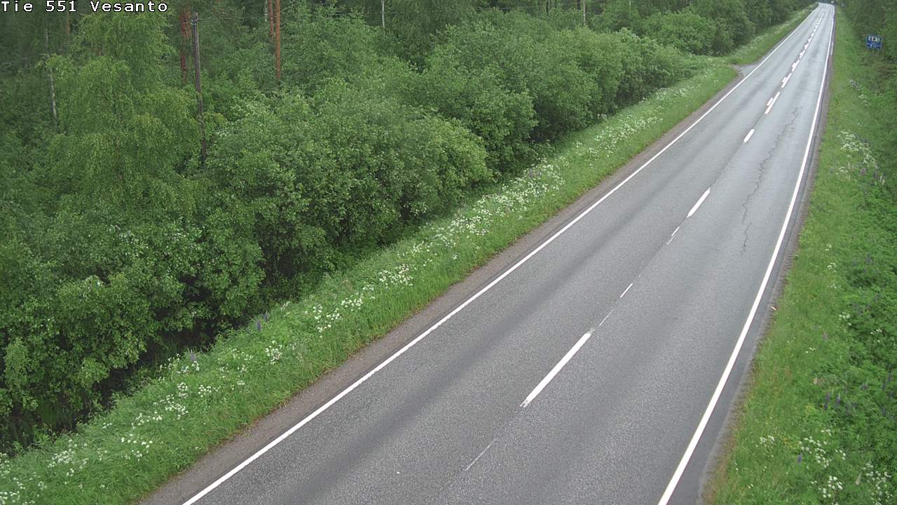 Weather Camera Image Väg 551 Vesanto Löttökorpi, Vesanto, Pohjois-Savo