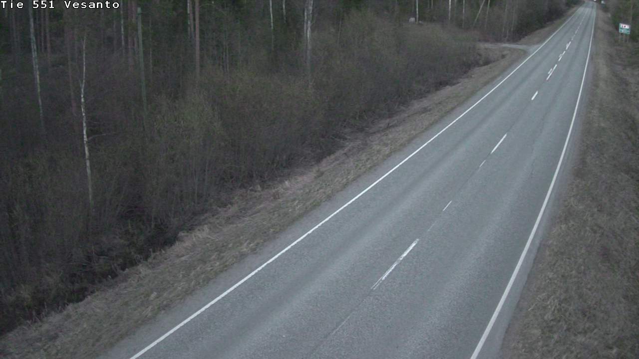 Weather Camera Image Väg 551 Vesanto Löttökorpi, Vesanto, Pohjois-Savo