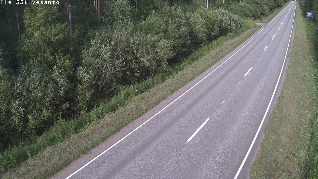 Weather Camera Image Road 551 Vesanto Löttökorpi, Vesanto, Pohjois-Savo