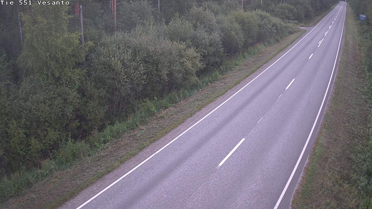 Weather Camera Image Road 551 Vesanto Löttökorpi, Vesanto, Pohjois-Savo