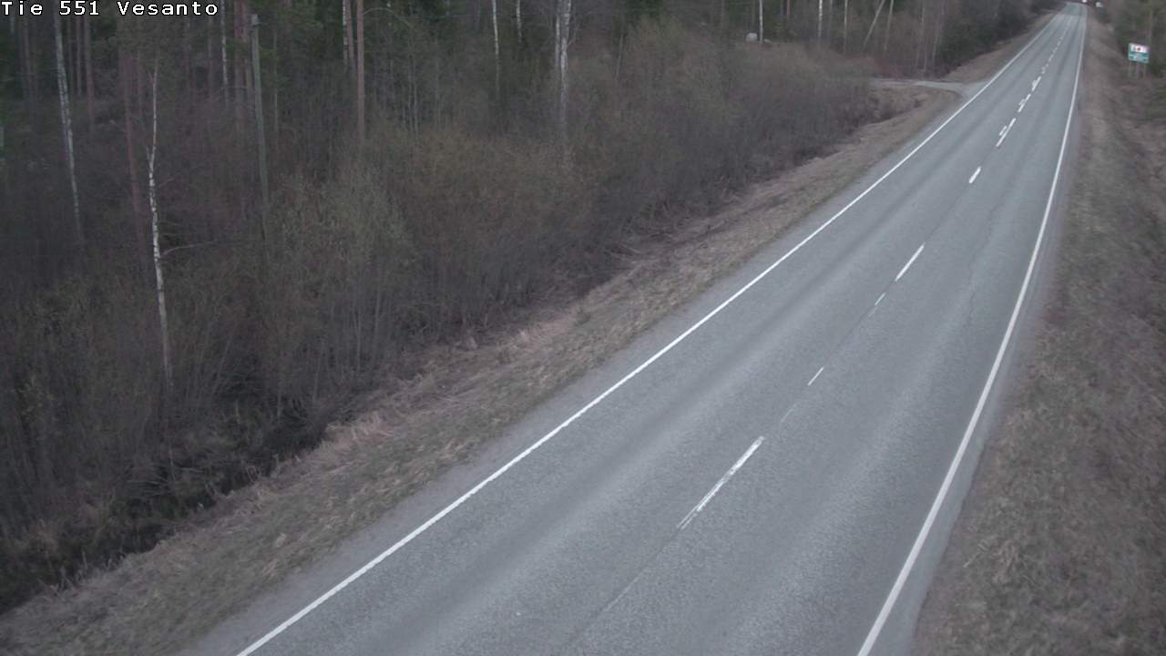Weather Camera Image Väg 551 Vesanto Löttökorpi, Vesanto, Pohjois-Savo