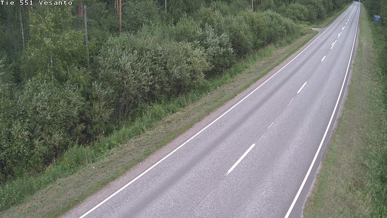 Weather Camera Image Road 551 Vesanto Löttökorpi, Vesanto, Pohjois-Savo