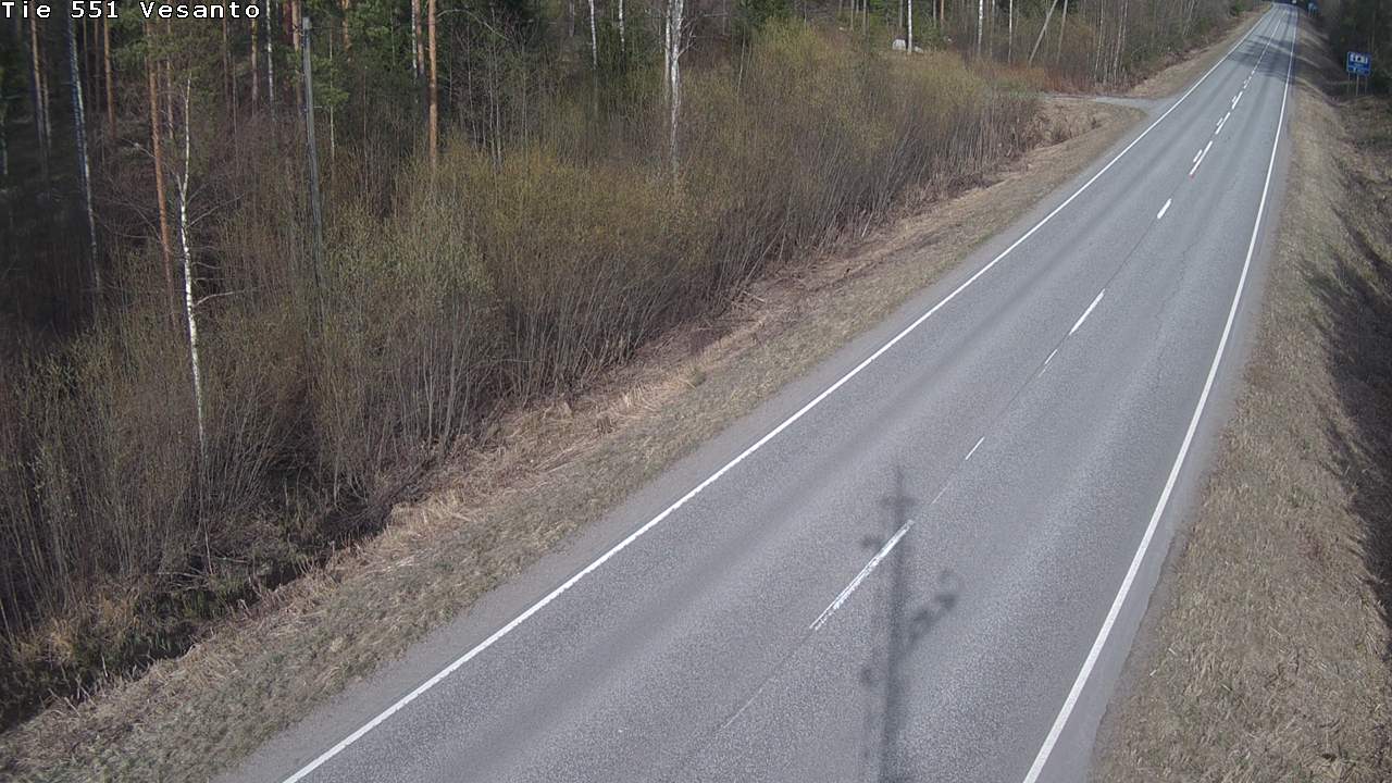 Weather Camera Image Väg 551 Vesanto Löttökorpi, Vesanto, Pohjois-Savo