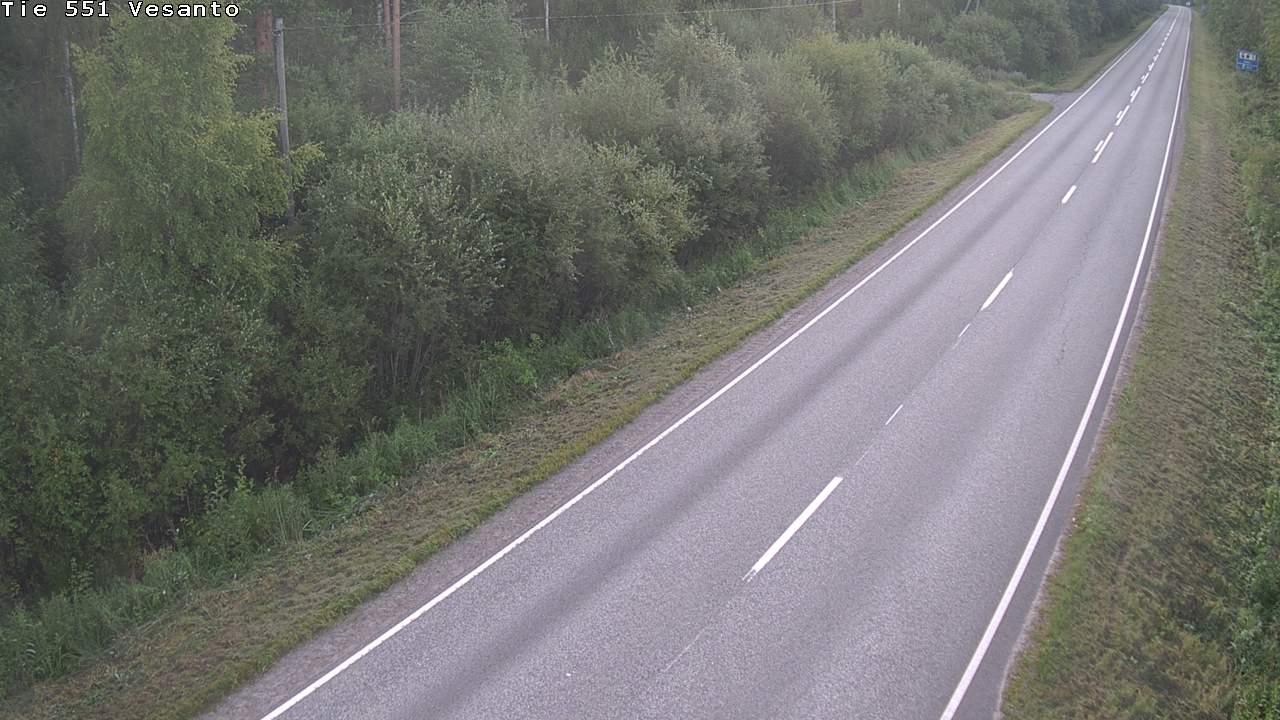 Weather Camera Image Road 551 Vesanto Löttökorpi, Vesanto, Pohjois-Savo