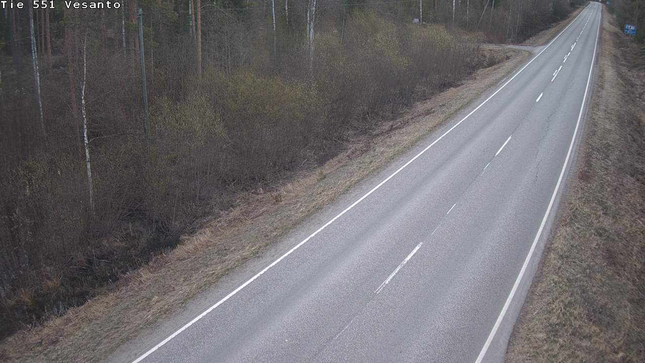 Weather Camera Image Road 551 Vesanto Löttökorpi, Vesanto, Pohjois-Savo