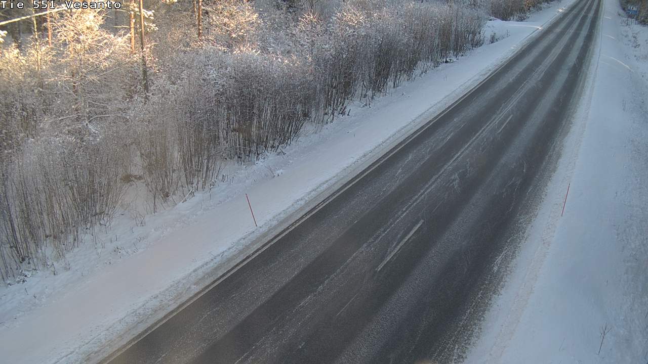 Weather Camera Image Road 551 Vesanto Löttökorpi, Vesanto, Pohjois-Savo
