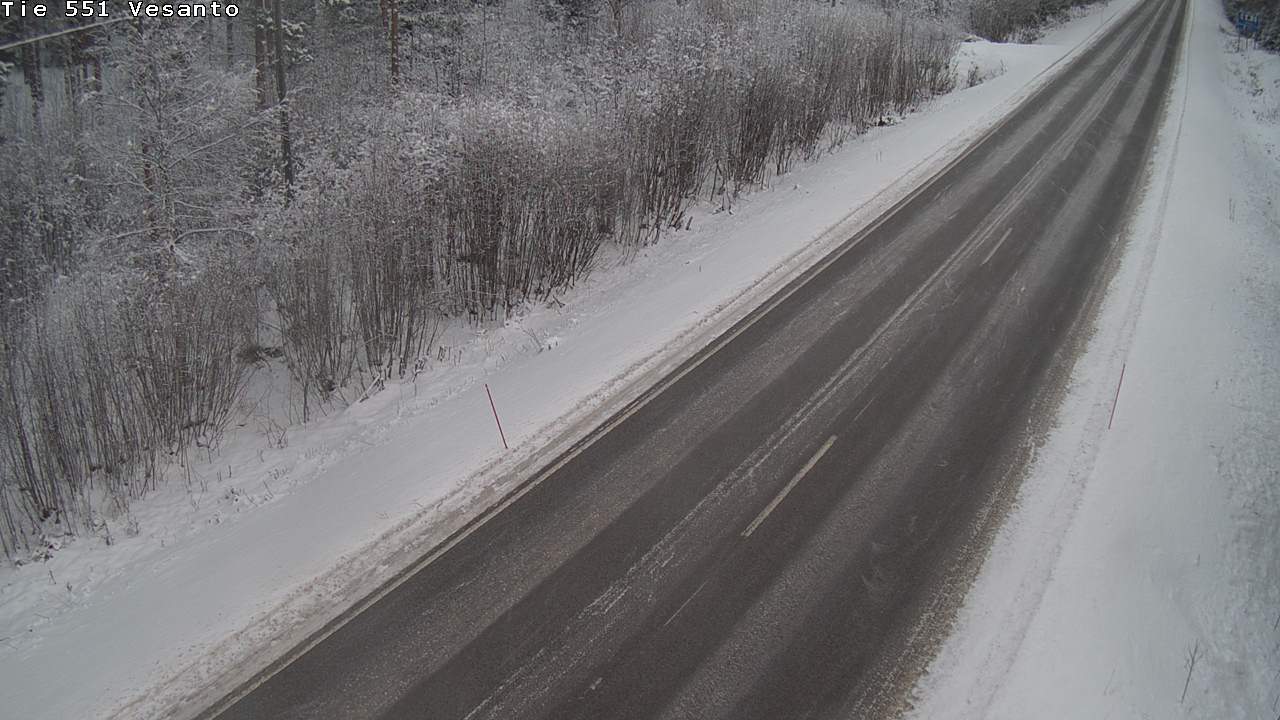 Weather Camera Image Road 551 Vesanto Löttökorpi, Vesanto, Pohjois-Savo