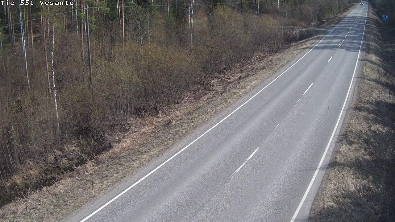 Weather Camera Image Väg 551 Vesanto Löttökorpi, Vesanto, Pohjois-Savo