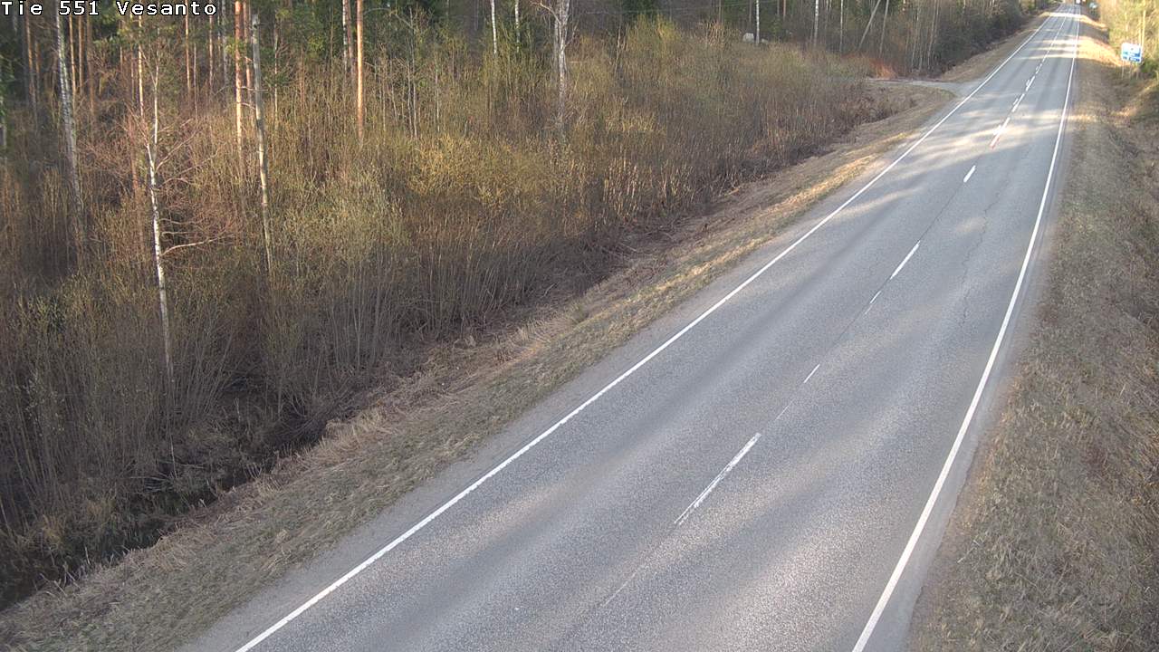 Weather Camera Image Väg 551 Vesanto Löttökorpi, Vesanto, Pohjois-Savo