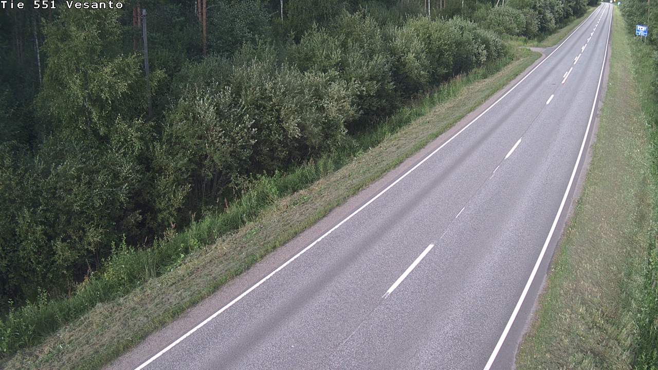 Weather Camera Image Road 551 Vesanto Löttökorpi, Vesanto, Pohjois-Savo