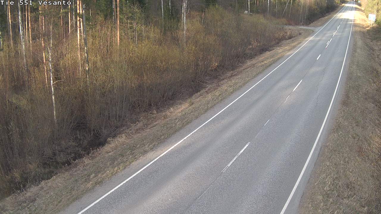 Weather Camera Image Väg 551 Vesanto Löttökorpi, Vesanto, Pohjois-Savo