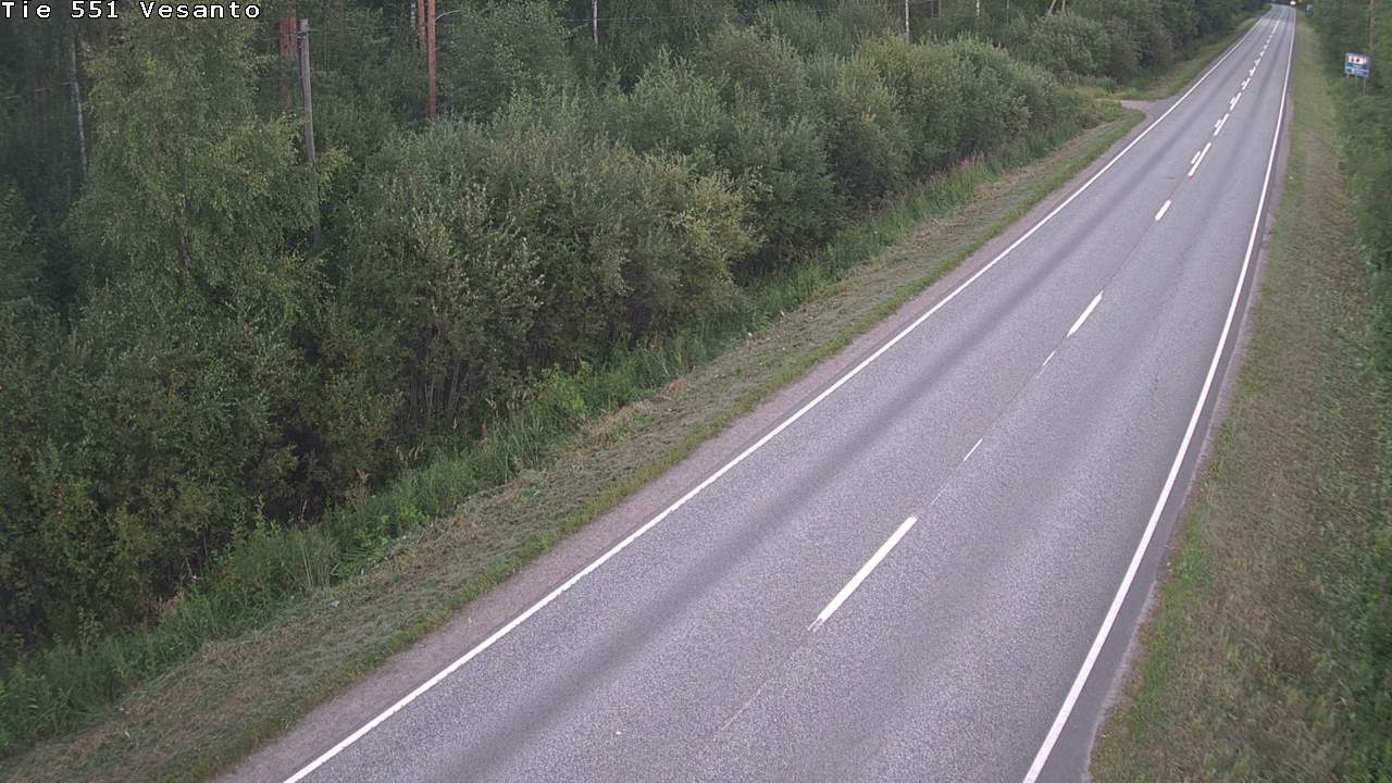 Weather Camera Image Road 551 Vesanto Löttökorpi, Vesanto, Pohjois-Savo