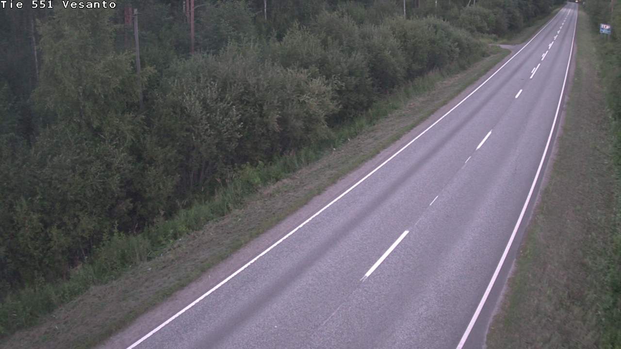Weather Camera Image Road 551 Vesanto Löttökorpi, Vesanto, Pohjois-Savo