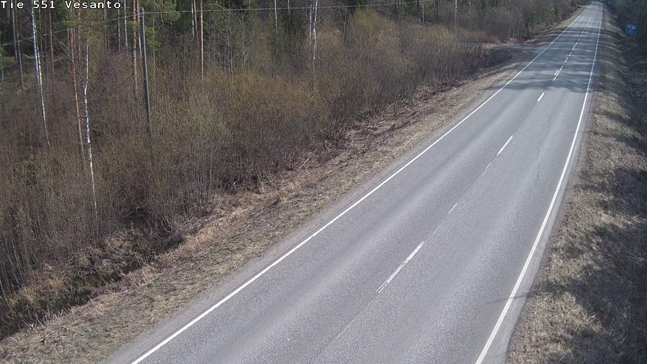 Weather Camera Image Väg 551 Vesanto Löttökorpi, Vesanto, Pohjois-Savo
