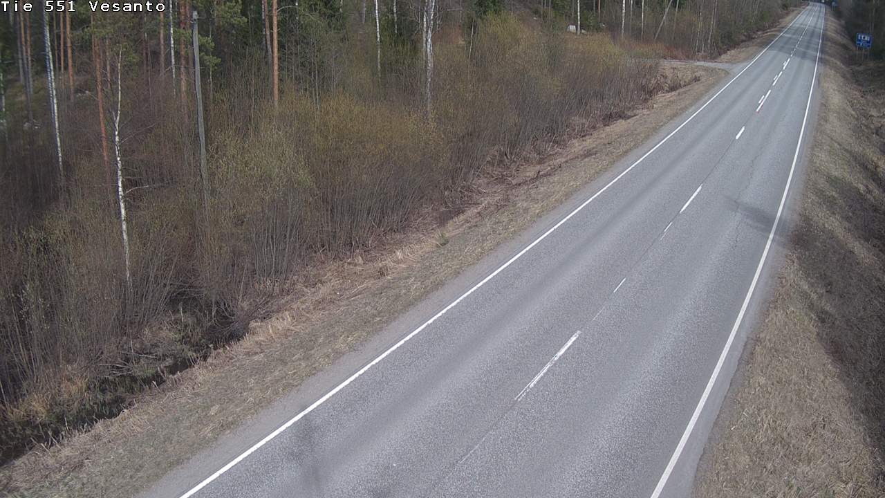 Weather Camera Image Väg 551 Vesanto Löttökorpi, Vesanto, Pohjois-Savo