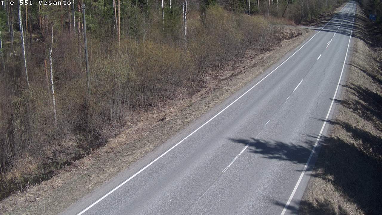 Weather Camera Image Väg 551 Vesanto Löttökorpi, Vesanto, Pohjois-Savo
