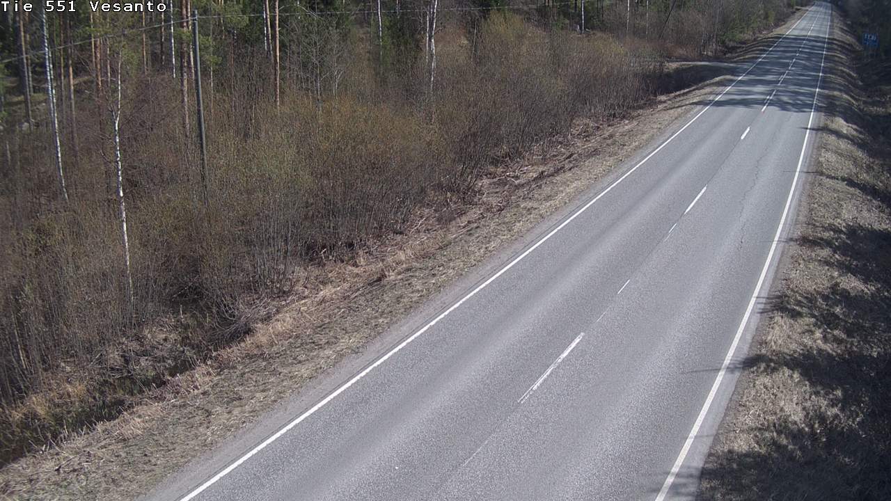 Weather Camera Image Väg 551 Vesanto Löttökorpi, Vesanto, Pohjois-Savo