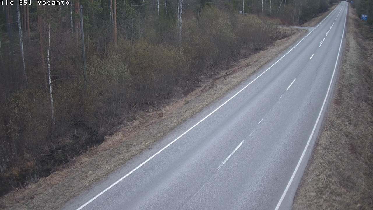 Weather Camera Image Road 551 Vesanto Löttökorpi, Vesanto, Pohjois-Savo