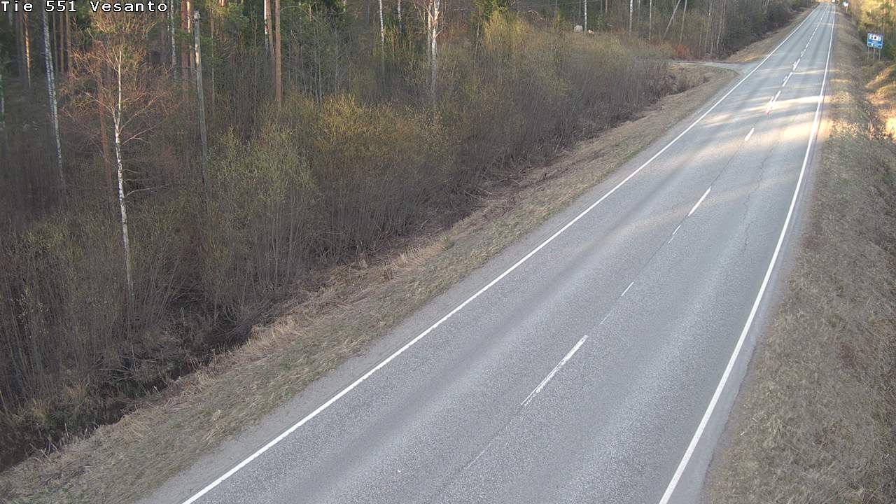 Weather Camera Image Väg 551 Vesanto Löttökorpi, Vesanto, Pohjois-Savo