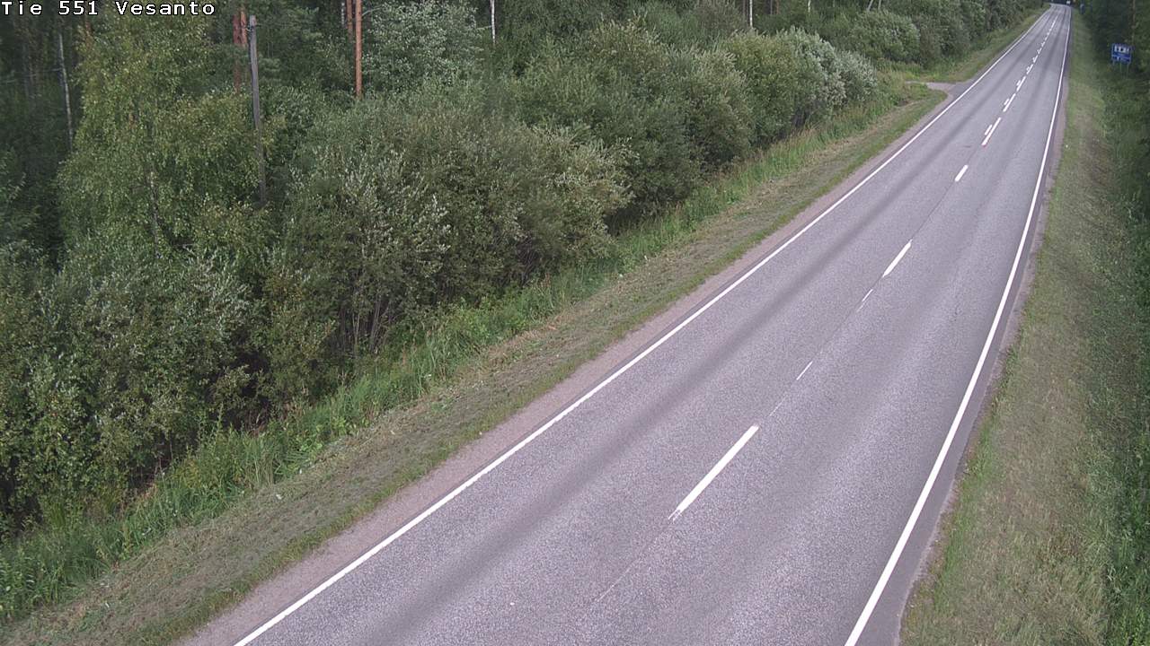 Weather Camera Image Road 551 Vesanto Löttökorpi, Vesanto, Pohjois-Savo