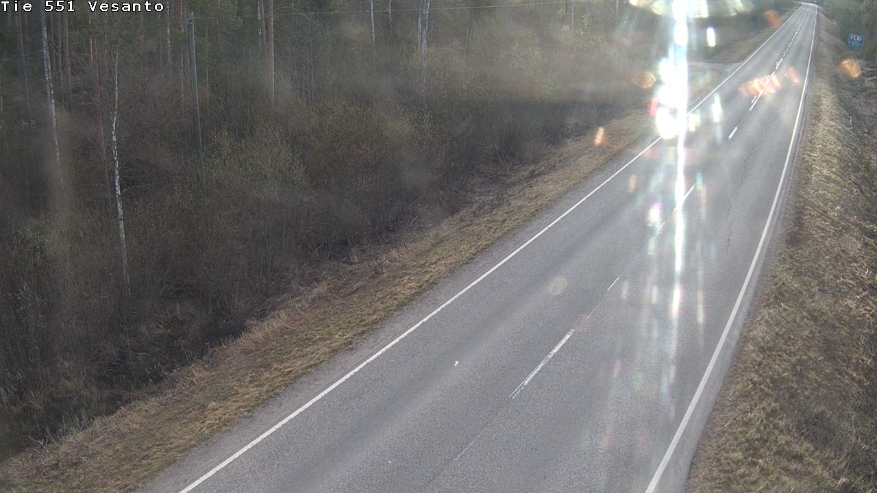 Weather Camera Image Road 551 Vesanto Löttökorpi, Vesanto, Pohjois-Savo