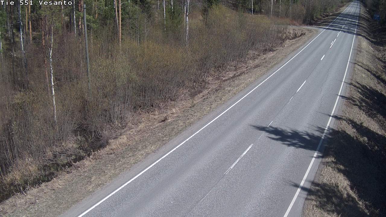 Weather Camera Image Väg 551 Vesanto Löttökorpi, Vesanto, Pohjois-Savo
