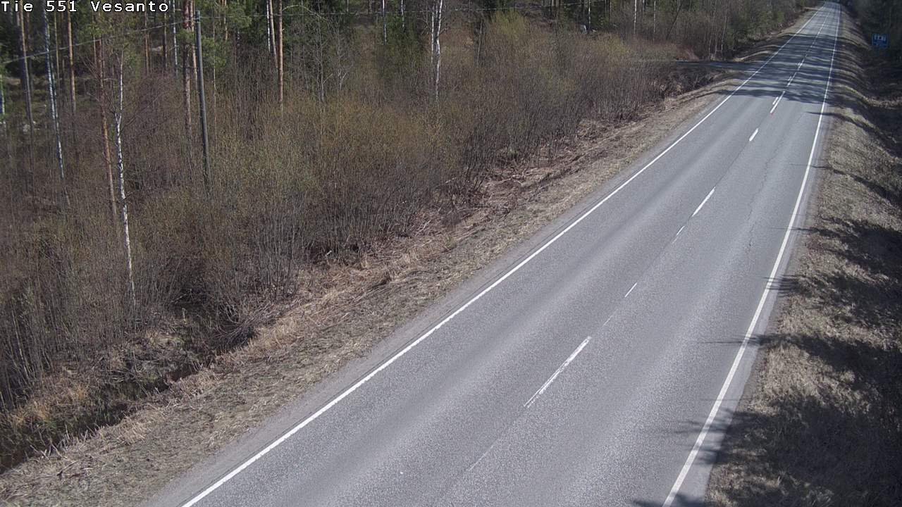 Weather Camera Image Väg 551 Vesanto Löttökorpi, Vesanto, Pohjois-Savo
