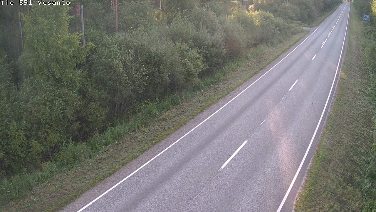 Weather Camera Image Road 551 Vesanto Löttökorpi, Vesanto, Pohjois-Savo