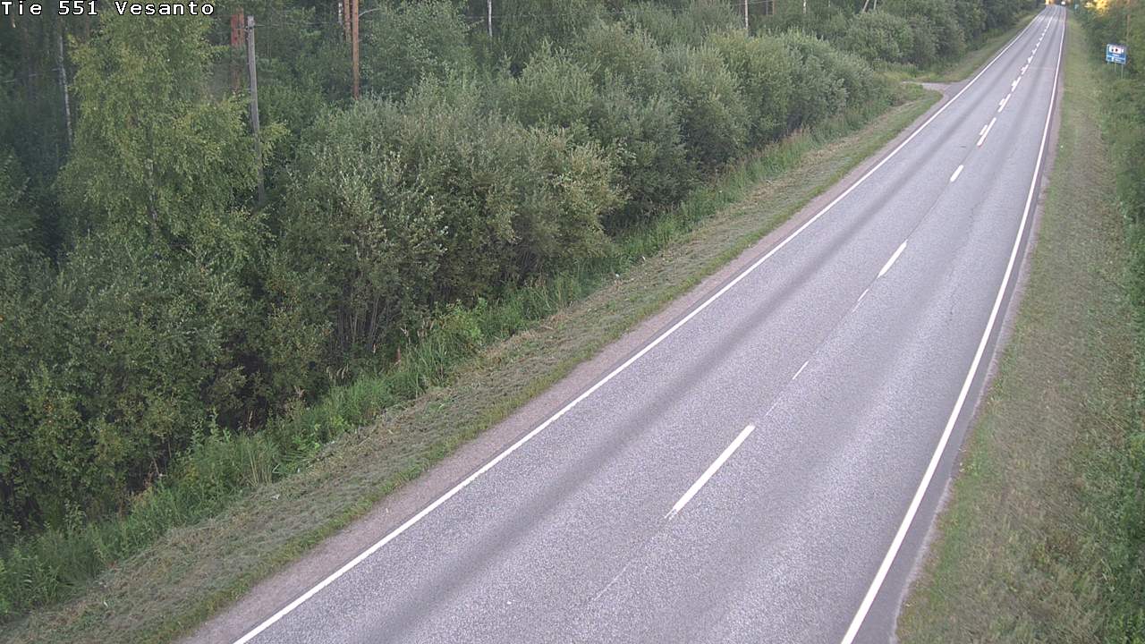 Weather Camera Image Road 551 Vesanto Löttökorpi, Vesanto, Pohjois-Savo