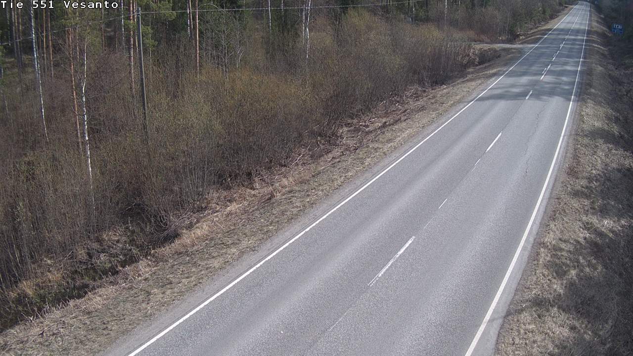 Weather Camera Image Väg 551 Vesanto Löttökorpi, Vesanto, Pohjois-Savo