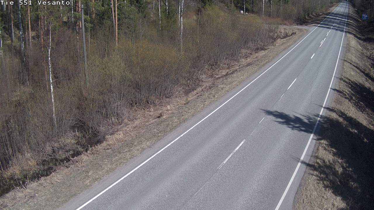 Weather Camera Image Väg 551 Vesanto Löttökorpi, Vesanto, Pohjois-Savo
