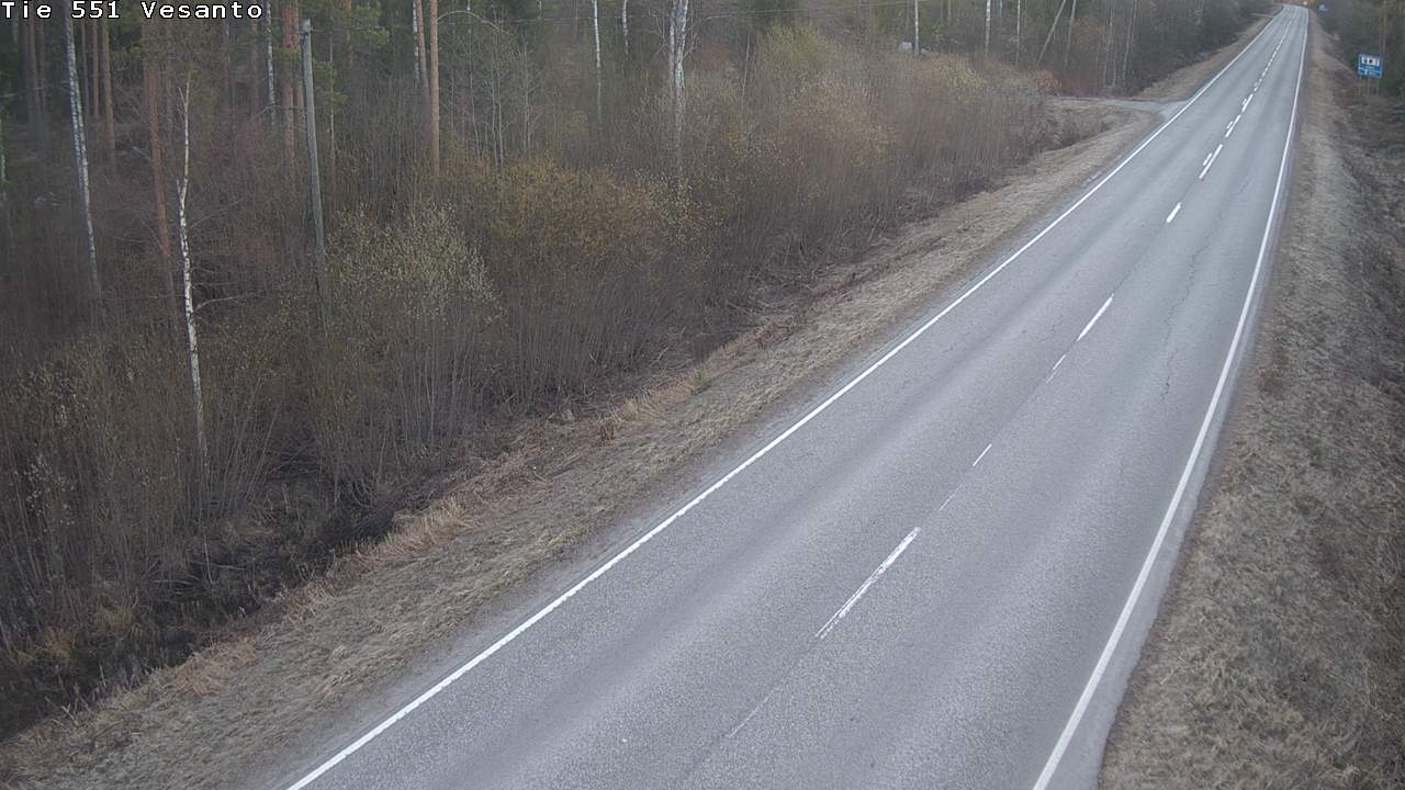 Weather Camera Image Väg 551 Vesanto Löttökorpi, Vesanto, Pohjois-Savo
